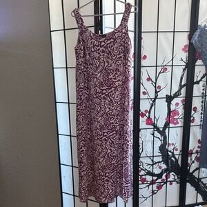 1 STATE Womens Maxi Dress Purple‎ White Paisley Print Spaghetti Strap XS